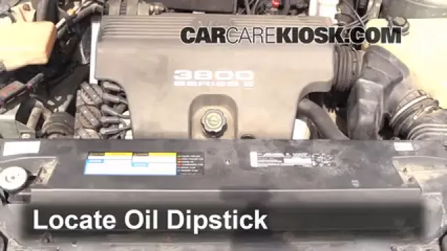 1995 Buick Riviera 3.8L V6 Aceite Controlar nivel de aceite